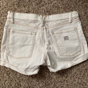 Roxy white jean shorts